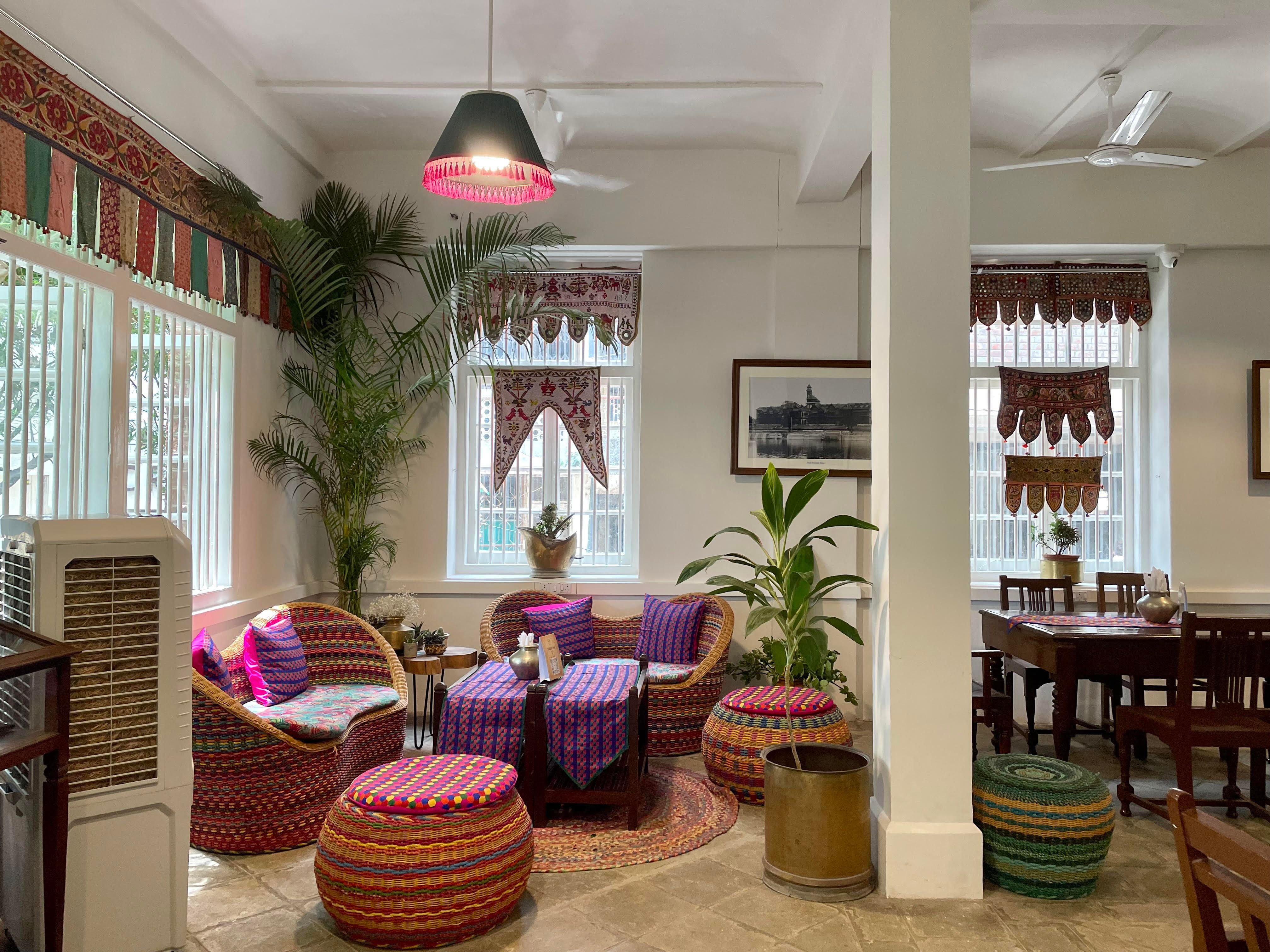 Gazra Cafe Handcrafted Heritage Interior & Seating